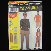 Simplicity 7016 Pull-On Pants &amp; Shorts Sewing Patterns for Dummies size XXS XS S - £2.32 GBP