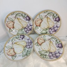 American Atelier Pompeii Fruit Salad Plates Set Of 4 8&quot;1/4 Stoneware - £19.71 GBP