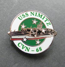 USS NIMITZ CVN-68 AIRCRAFT CARRIER US NAVY EMBLEM LAPEL PIN BADGE 1 INCH - £4.54 GBP
