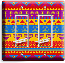 Latin American Southwest Aztec Double Gfi Light Switch Wall Plate Room Art Decor - £11.11 GBP