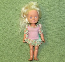 Vintage Playskool Dolly Surprise Molly Hair Growing With Outfit 1987 Blond Pink - £8.49 GBP