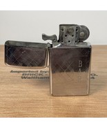 Vintage Zippo Slim 1968 engraved “BAR” bad hinge  - £24.60 GBP