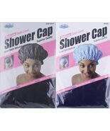 1 Piece Satin Lined Waterproof Shower Cap Vinyl outside &amp; Inner Satin Ma... - €3,42 EUR