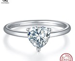Rt cut de color moissanite solitaire ring 925 sterling silver engagement rings for thumb155 crop