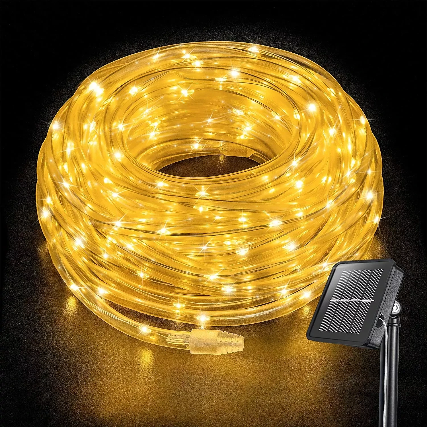 Solar Powered Rope Light String Outdoor Waterproof Fairy Lights for Wedding Part - £69.12 GBP