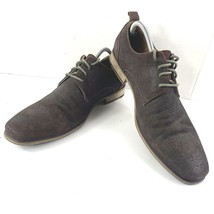 Kenneth Cole Reaction Running Streak Men Shoes Brown 9.5M Suede Dress Oxford - $27.54