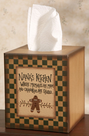 Primary image for Primitive Tissue Box Paper Mache' 8TB2504 - Nana's Kitchen 