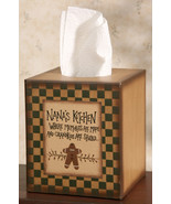 Primitive Tissue Box Paper Mache&#39; 8TB2504 - Nana&#39;s Kitchen  - £6.26 GBP