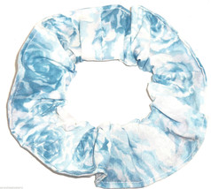 Floral Hair Scrunchie Blue Roses  Scrunchies by Sherry Flowers - £5.50 GBP
