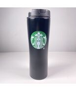 Starbucks Green Logo 16 Ounce Black Stainless Steel Vacuum Tumbler W/ Li... - €18,90 EUR