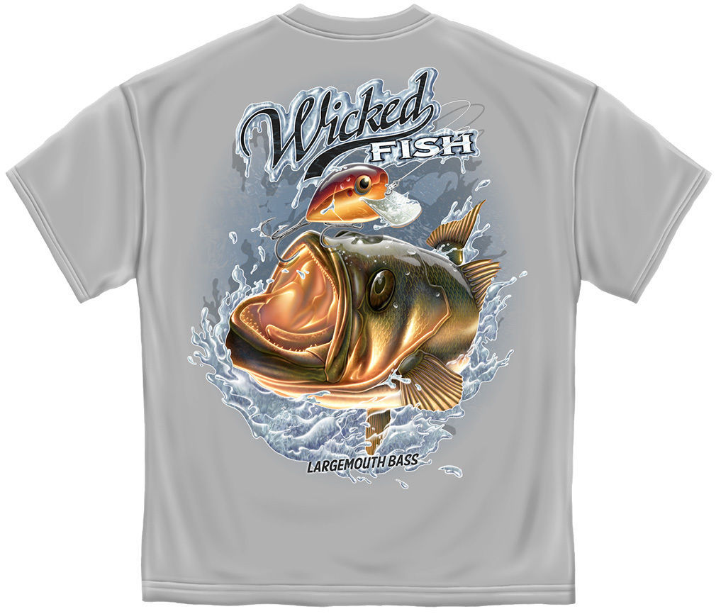 New  LARGE MOUTH BASS  FISHING  T  SHIRT - $16.82+