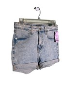 Wild Fable Size 0 Light Wash Highest Rise Shorts Cuffed NWT Summer Vacation - $21.05 CAD