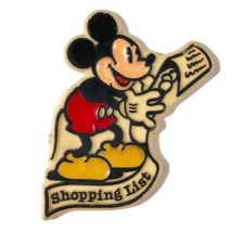 Mickey Mouse refrigerator magnet Shopping List Walt Disney vintage Monogram Prod - £6.85 GBP