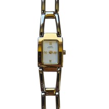 Anne Klein II Women&#39;s Gold &amp; Silver Quartz 17mm Watch New Battery - $29.52