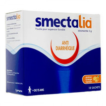 Smectalia, Diosmectite 3g For Acute Diarrhea-Drinkable Suspension -18 Bags - $19.90