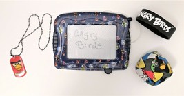 Angry Birds Rare Magnetic Writing Drawing Board, Necklace and Bracelet Lot - £13.67 GBP
