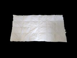 Cuddledown Twin Bedspread Filler 39"x75" White Cotton - $89.10