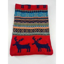 Simplicity Winter Scarf Fair Isle Colorful Winter Holiday 76” Long 13” Wide - $309.62 MXN