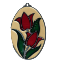 Sun Catcher Red Tulips flowers floral - £3.88 GBP