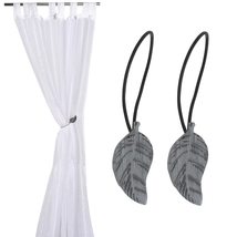 Set of 2 Wooden Leaf Tieback with Magnet Sonora Small Size - £17.18 GBP