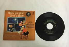 Vintage 1961 45 rpm Record &amp; Sleeve Pinocchio When You Wish Upon A Star USA - €12,65 EUR