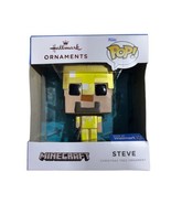 Hallmark 2021 Funko Pop Minecraft STEVE Gold Armor 3” Christmas Tree Orn... - $11.68