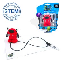 Tracerbot - Red. Mini Inductive Robot That Follows the Black Line You Draw - £15.77 GBP
