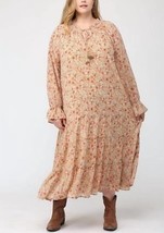 Gigio floral maxi dress in Beige - size 1X - £21.13 GBP