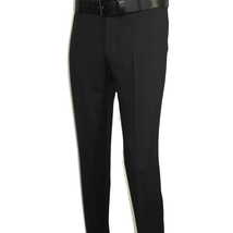 Men Suit BERLUSCONI Turkey Italian Wool 180's Double Breasted UGS94-08 Black image 9