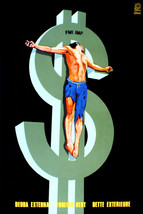20x30"Decoration CANVAS.Room political design art.Dollar sign Christ.6582 - $64.35