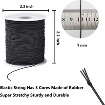 Elastic Cord for Bracelets 1 mm 330 Feet Durable Bracelet String Stretch... - £17.48 GBP