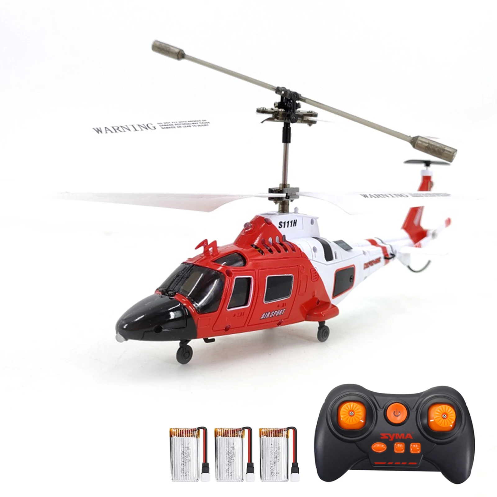SYMA S111H Helicopter radio remote controlled with Dual Propeller 2.4GHz rc - £92.08 GBP+