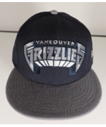 Vancouver Grizzlies New Era Hat Cap Fitted 7 1/2 Blue Navy Gray Hardwood... - $26.69