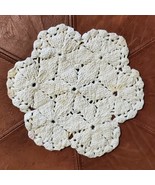 Vintage Handmade Doily Round Crochet 9 Inch White - $205.21 MXN