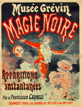 Magie Noir Rare 1887, 13 x 10 inch Musee Grevin Advertising Giclee Canva... - $19.95