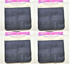 Lot OF 4 Allary Iron On Denim Repair Patches Kit 5 1/4" x -2 patches/Lot - $7.88