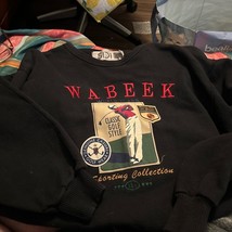 Vintage SIDI Sweater Mens Size XL Black Wabeek Golf Collection Rare Worl... - $108.25