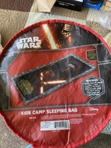 Sleeping Bag Star Wars The Force Awakens Kylo Ren Kids Camp 28&quot; X 56&quot; Black - £11.66 GBP