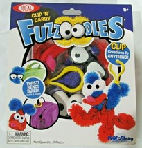 Clip N Carry Fuzzoodles Red Body Blue Arms 7 Pieces by Ideal - $12.99