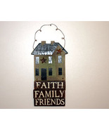 Primitive Country Faith Family Friends Plaque Sign - $16.46 CAD