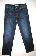 New Womens Free People Jeans 24 X 26 Crop Capri Dark Blue Urban Outfitters  - £61.52 GBP