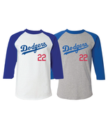Los Angeles Dodgers Style Raglan T-Shirt/Jersey Clayton Kershaw Home or ... - £20.43 GBP+