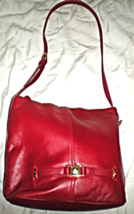 Etineen Aigner Dark Red Leather shoulder Bag - £16.02 GBP