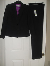 Le Suit Monte Carlo New Black/Grape 2PC Pant Suit   4    $200 - £43.27 GBP