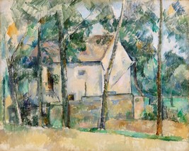 12590.Room Wall Poster.Interior art design.Paul Cezanne painting.House and trees - £12.90 GBP+