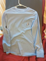 Vineyard Vines Girl&#39;s Size L (16) Blue Long Sleeve T-Shirt NWT, sailboats - £15.60 GBP