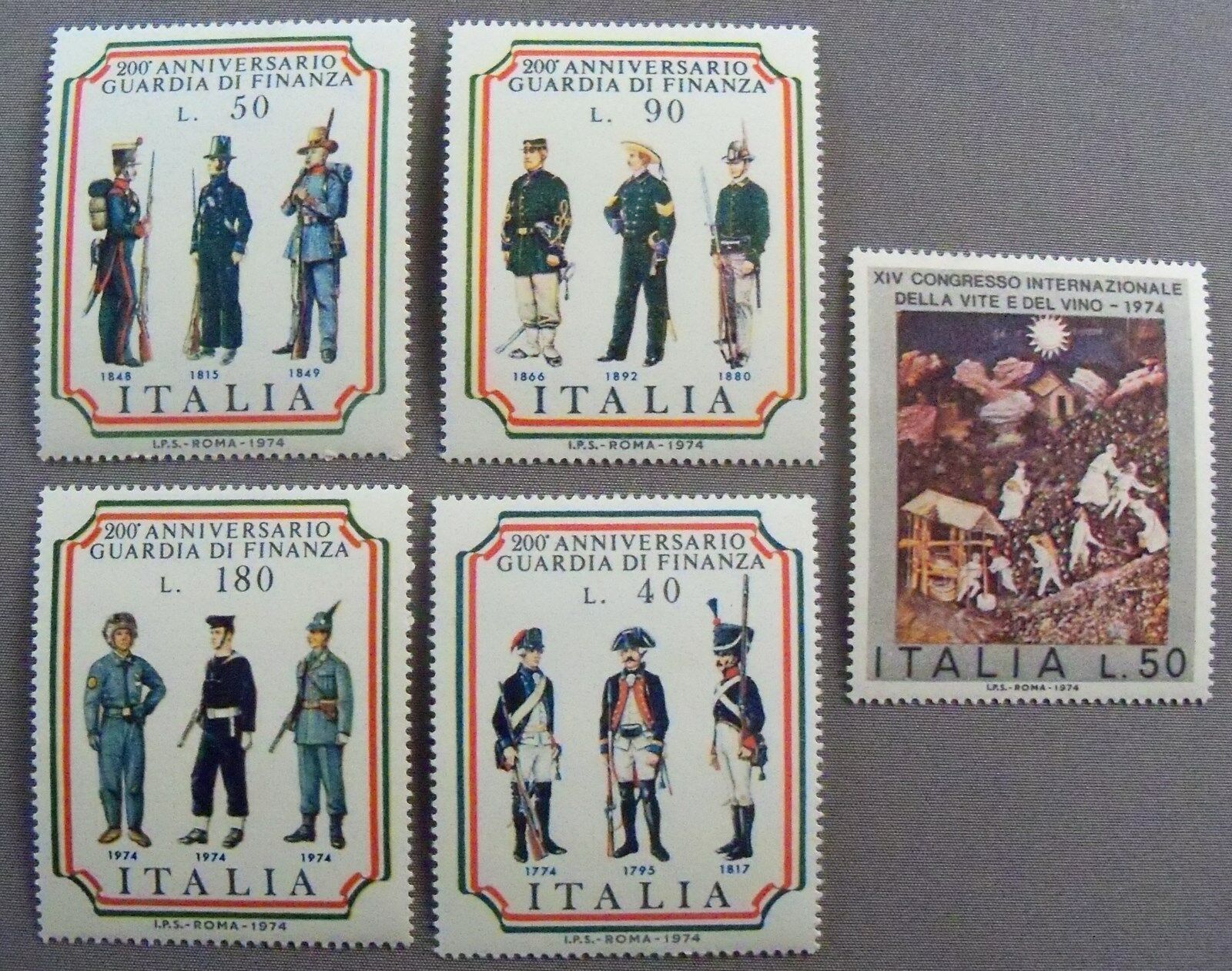 1974 Italian Stamps - Used - $29.69