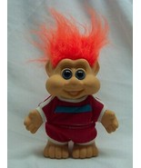 RARE VINTAGE 1991 Russ TROLL in Track Suit Plastic Toy DOLL Orange Hair ... - $95.09 CAD