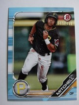 2019 Bowman Draft Paper BD-26 Cal Mitchell Pirates Sky Blue Card 263/499 - $2.99