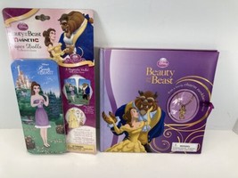 Disney Beauty &amp; The Best- Book With Charm And Magnetic Paper Doll Gift P... - £7.58 GBP